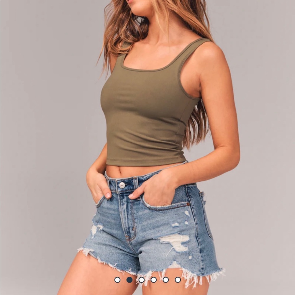 Abercombie Curve Love High Rise Mom Shorts